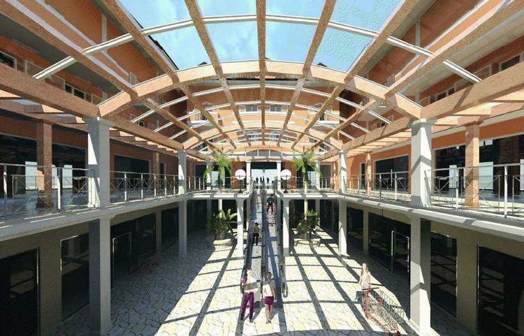 Apartments with pool at 450 meters from sandy beach.