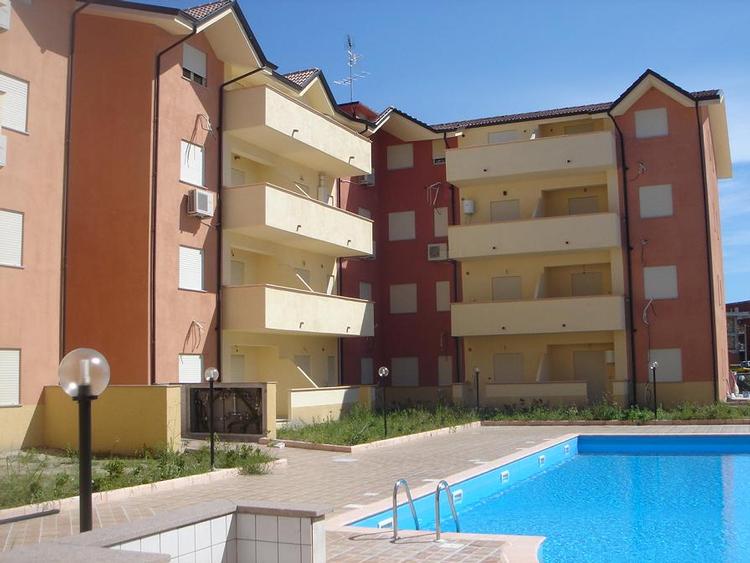 Key-ready apartments with pool. 750 meters from sandy beach.