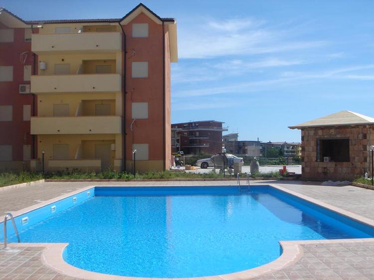 Key-ready apartments with pool. 750 meters from sandy beach.