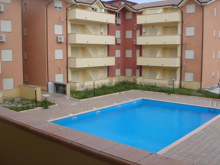 Key-ready apartments with pool. 750 meters from sandy beach.