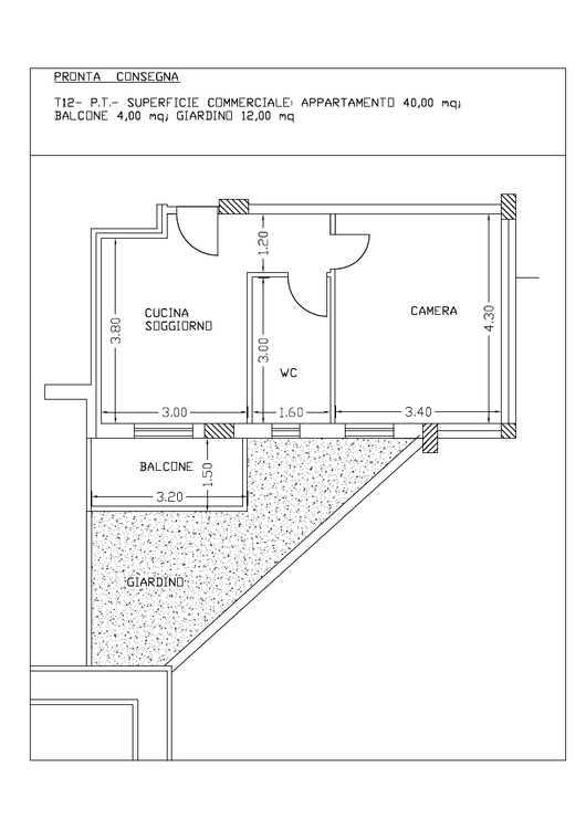 T12 (one bed, ground floor).