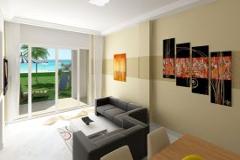 three bedroom front line beach