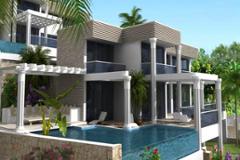 Contemporary villas with sea view over Kalkan