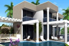 Contemporary villas with sea view over Kalkan