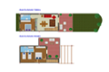 Floor Plan: 3 bedroom 2 bathroom type.