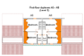 Floor Plan: Block A Duplexes level 2
