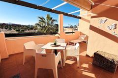 South-west apartment with views across the lake and swimming pool! 