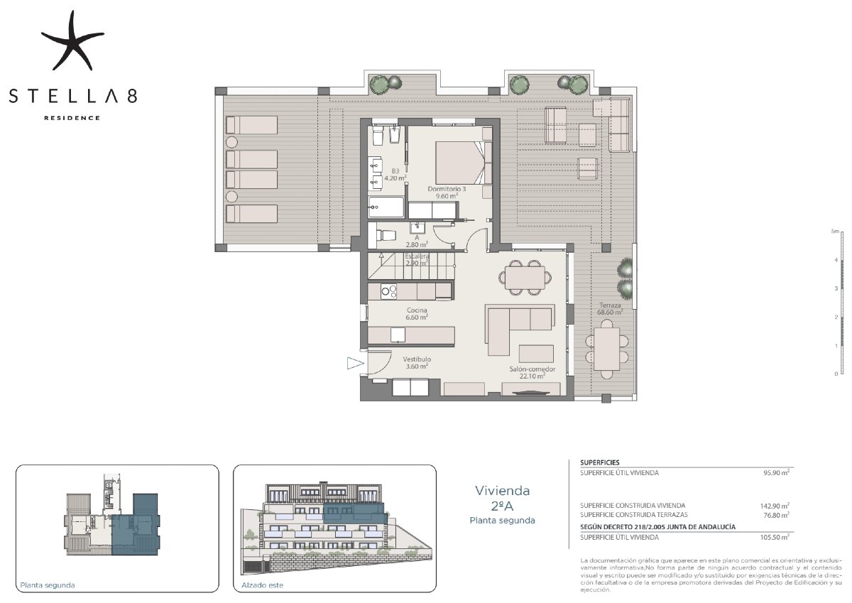 Photo 3 of Stella 8: three-bedroom duplex penthouse A with terrace, Benalmadena Costa