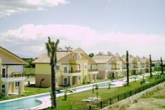 Private development with pool